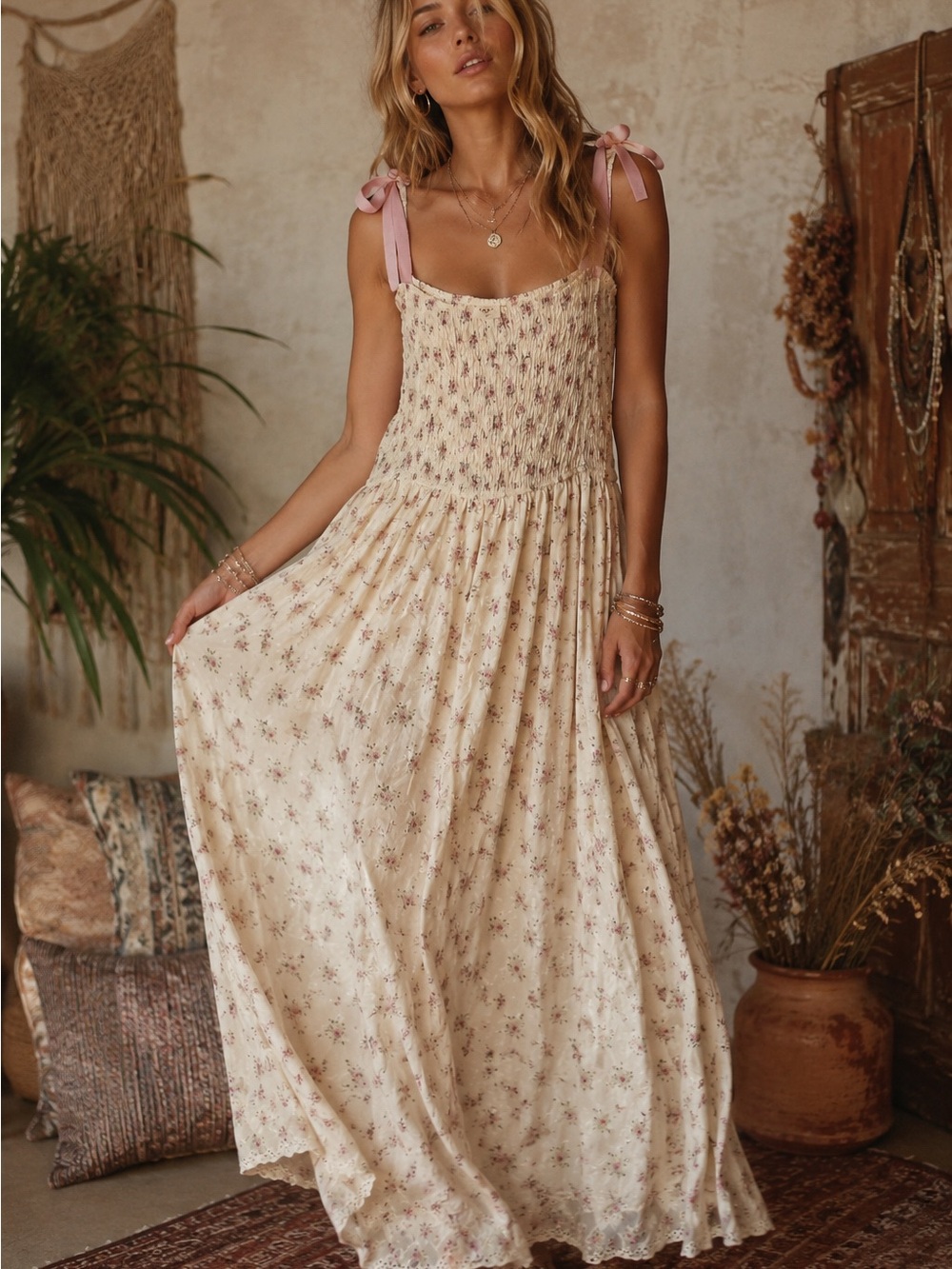 STORIA | Blush Petal Maxi